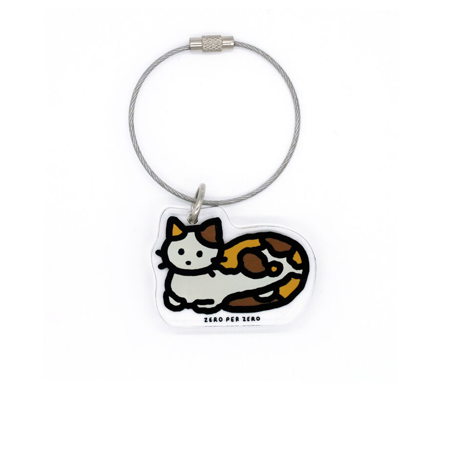 CAT 1 (TRICOLOR) | Objet Keyring | ZERO PER ZER