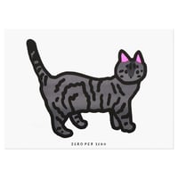 CAT 2 gray | A3 RISO poster