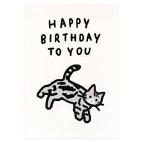 CAT 4 (BIRTHDAY) | Pressed card