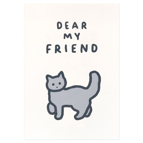 CAT 4 (DEAR MY FRIEND) | Pressed Card