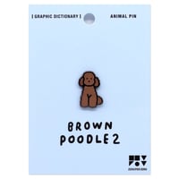 BROWN POODLE 2 | Animal Pin