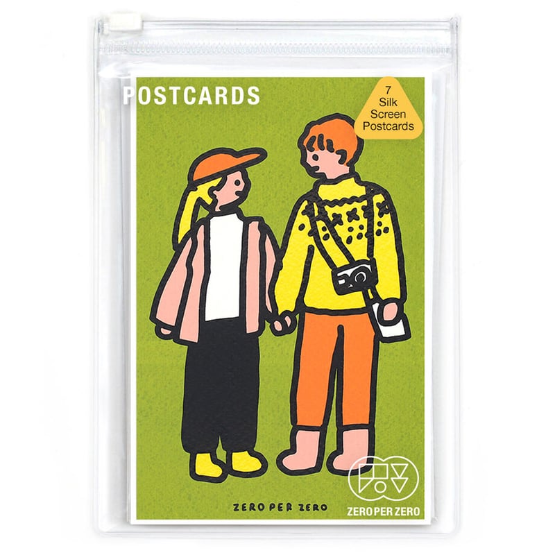 COUPLE | Silkscreen postcard set | ZERO PER ZER