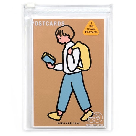 READING | Silkscreen postcard set