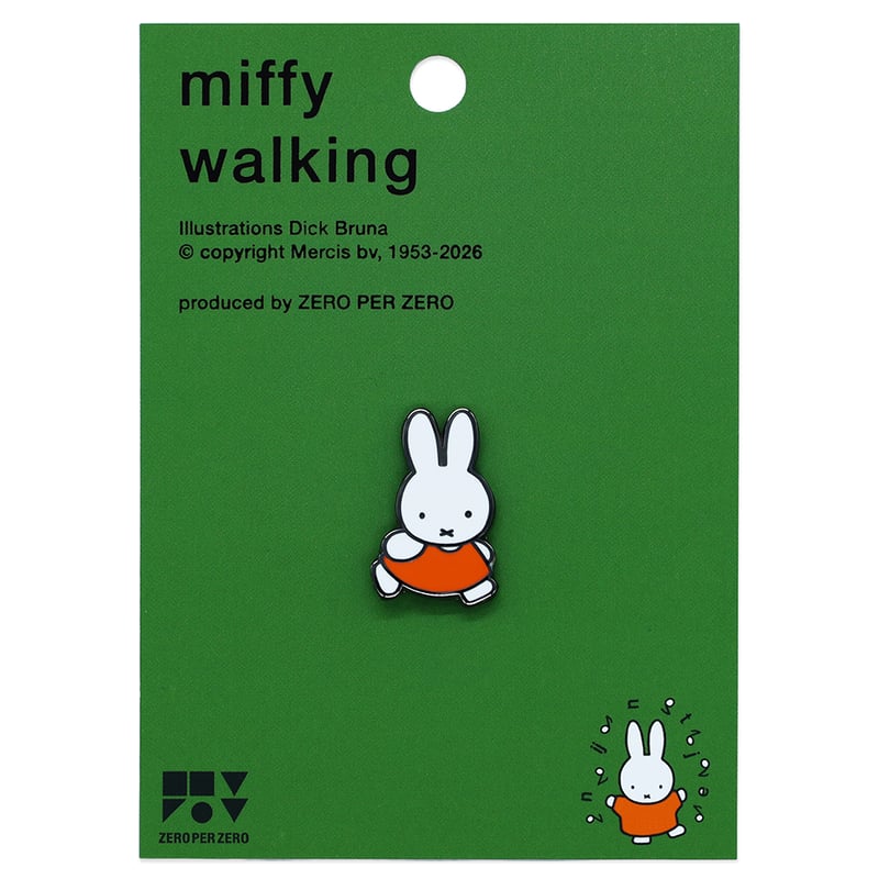 MIFFY WALKING | Miffy Pin | ZERO PER ZERO_JP
