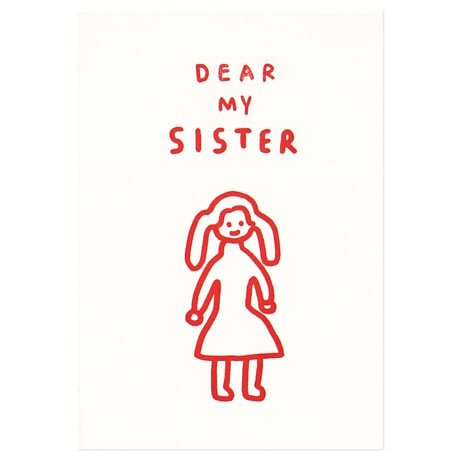 DEAR MY SISTER | Pressed card