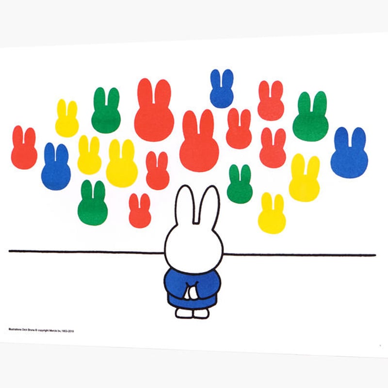 ピンコイ ミッフィー ポスター DRAWING | Miffy A2 poster | ZERO PER ZERO_JP