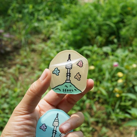 SEOUL TOWER yellow | Magnet