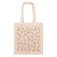 CAT DICTIONARY 3 beige | Eco bag