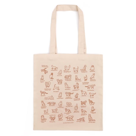 CAT DICTIONARY 3 beige | Eco bag