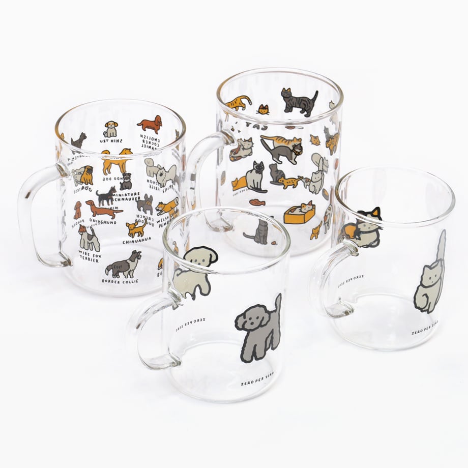 CAT M | Glass Cup | ZERO PER ZERO_JP CAT M | Glass Cup | ZERO PER ZERO_JP