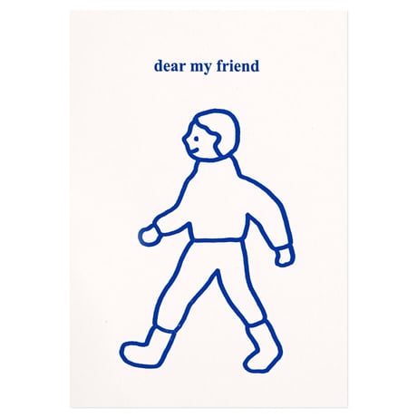 WALK WALK boy blue | Pressed card