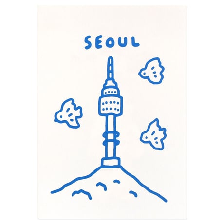 SEOUL TOWER | Pressed card