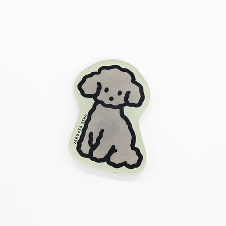 SILVER POODLE | Magnet