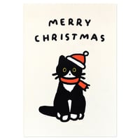 CAT 2 (TUXEDO) | Christmas pressed card