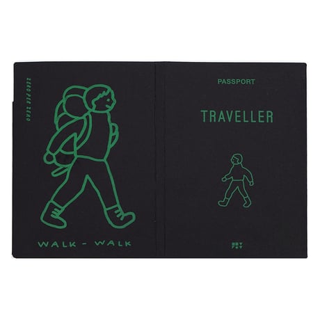 WALKWALK BOY black | Passport cover