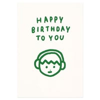 BOY BIRTHDAY | Pressed card