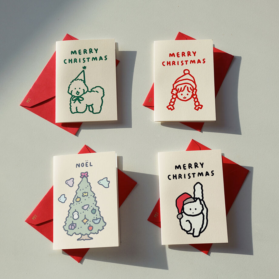 GIRL | Christmas pressed card | ZERO PER ZERO_JP