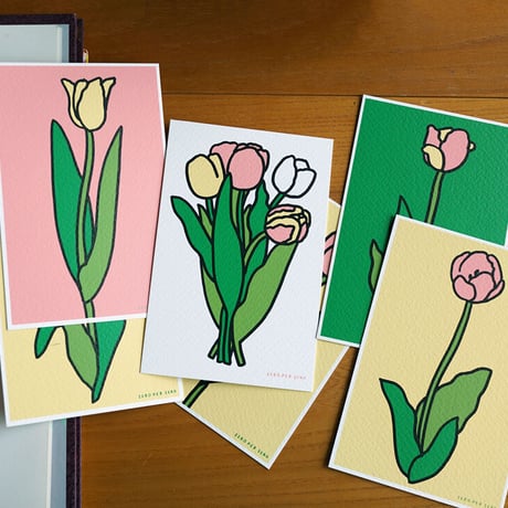 TULIP | Silkscreen postcard set
