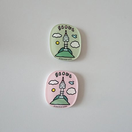 SEOUL TOWER 4 pink | Magnet