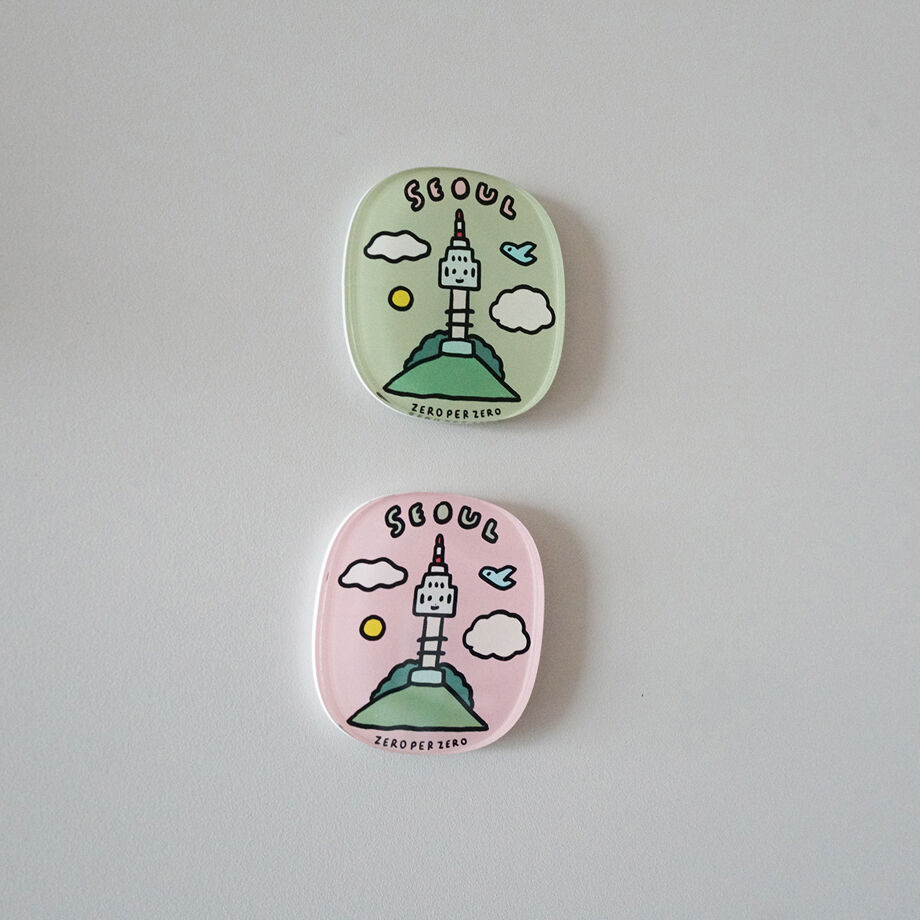 SEOUL TOWER 4 pink | Magnet | ZERO PER ZERO_JP