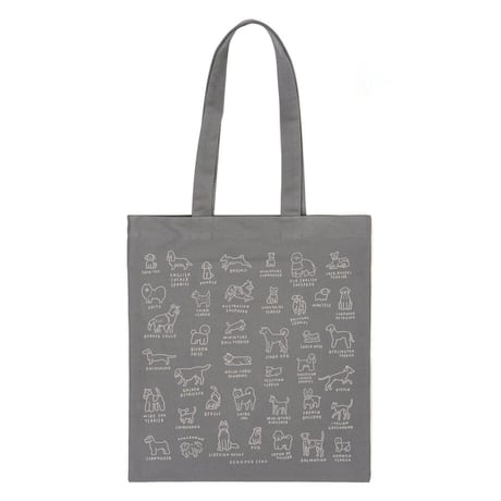 DOG DICTIONARY gray | Eco bag