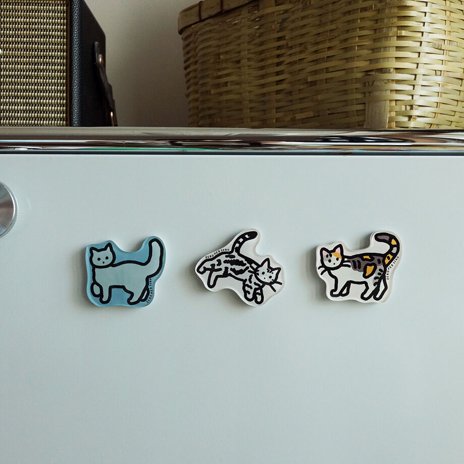 猫型マグネット 8個入り Keio Scratch Library 猫型マグネット 8個入り Keio Scratch Library