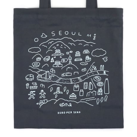 SEOUL VIEW charcoal | Eco bag
