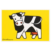 MILK COW | Miffy Silkscreen postcard