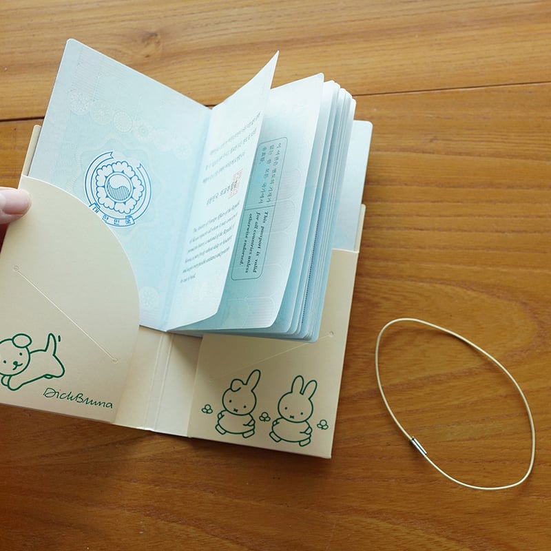 MIFFY beige | Miffy Passport cover 2 | ZERO PER