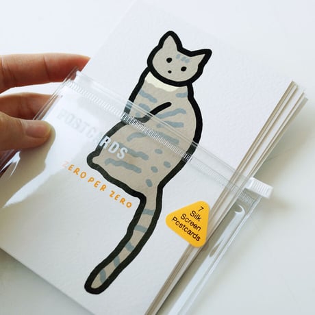 CAT | Silkscreen postcard set