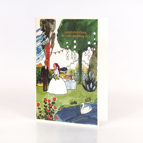 WEDDING COUPLE 2 | Cake card