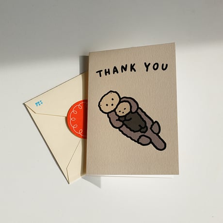 SEA OTTER (THANK YOU) | Pressed card