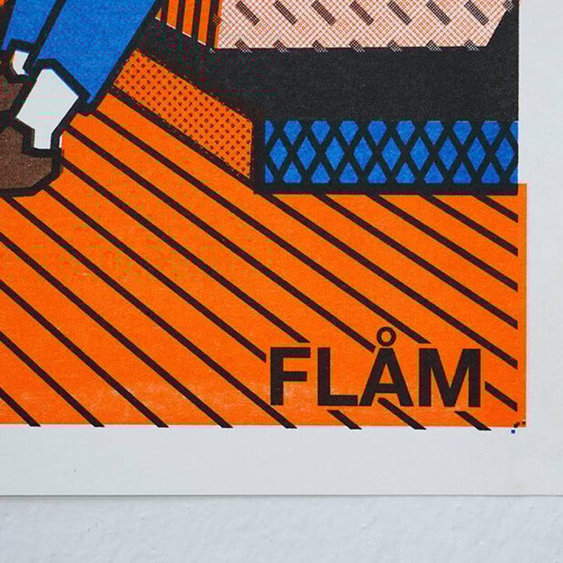FLAM 2 | A3 RISO poster | ZERO PER ZERO_JP