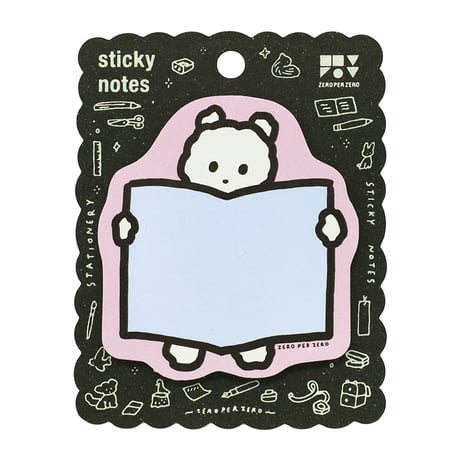 WHITE PUPPY | Sticky notes