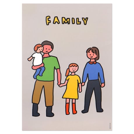 FAMILY OF FOUR 3 | A3 poster（受注生産商品）