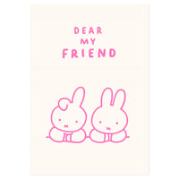 DEAR MY FRIEND | Miffy Pressed card