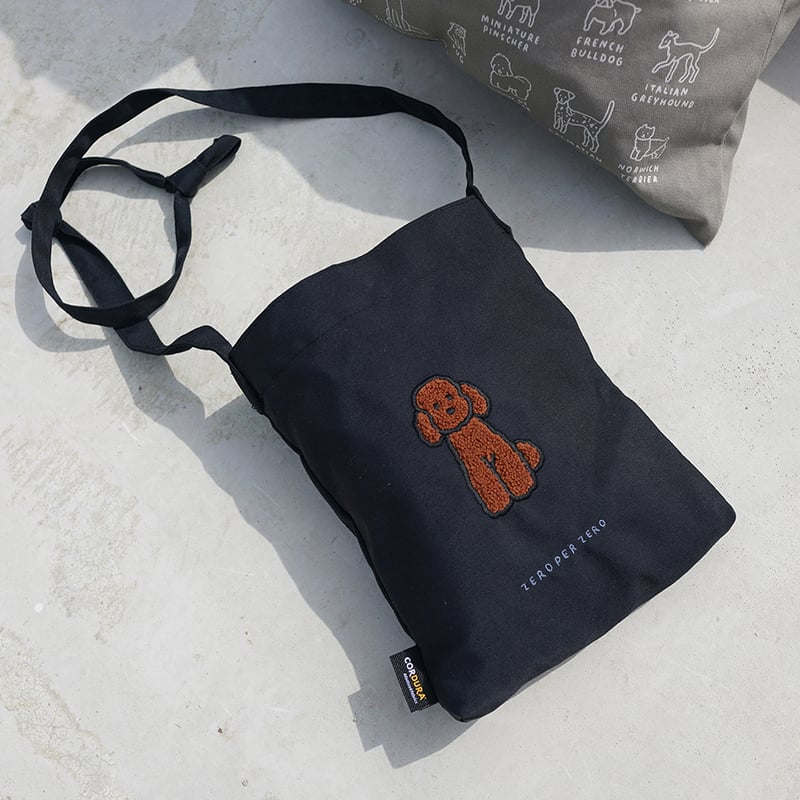 BROWN POODLE | Walk Walk Crossbag | ZERO PER ZE