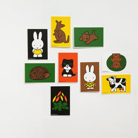 MIFFY IN RED DRESS | Miffy Silkscreen postcard