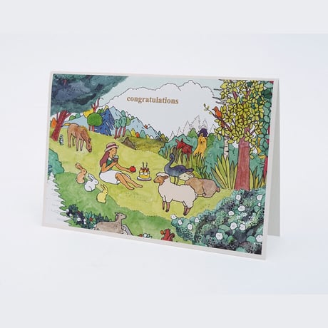 ANIMALS | Cake card