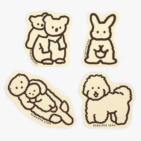 ANIMALS 2 (4 TYPES) | Message card pack