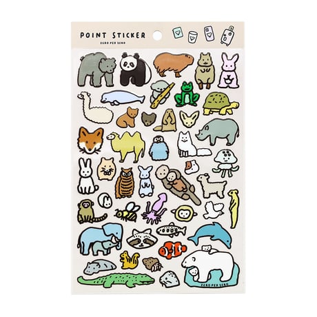POINT STICKER-ANIMAL | Sticker