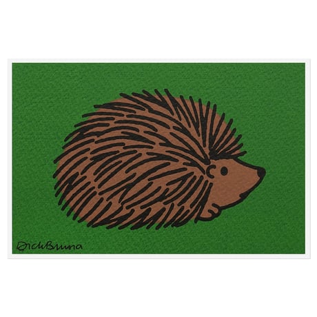 HEDGEHOG | Miffy Silkscreen postcard