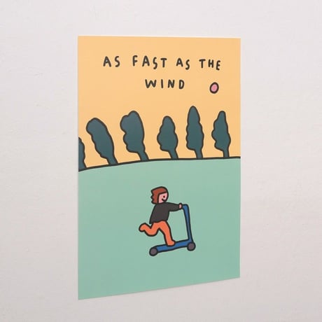 KICK SCOOTER | A3 poster（受注生産商品）