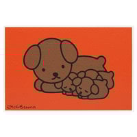 SNUFFY AND BABIES | Miffy Silkscreen Postcard