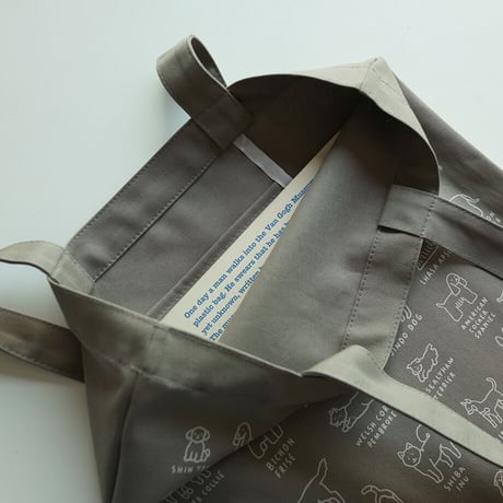 DOG DICTIONARY gray | Eco bag