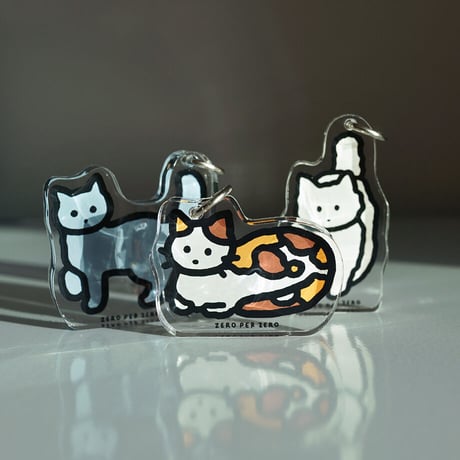 CAT 1 (TRICOLOR) | Objet Keyring