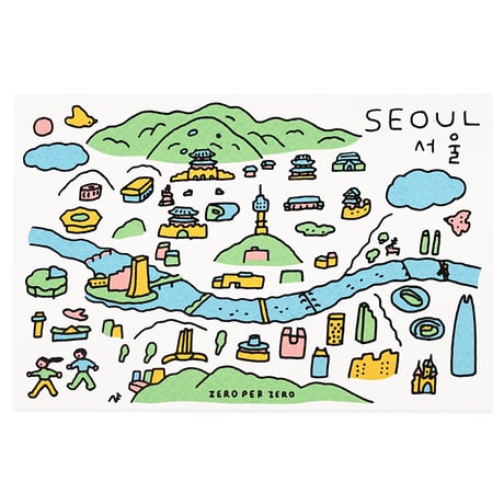 SEOUL hand 13 (CITY VIEW 2) | Postcard