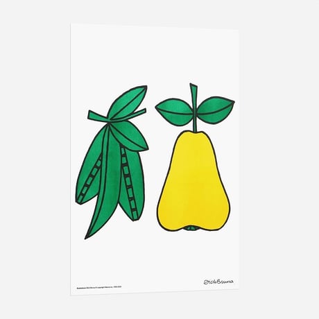 PEA & PEAR | Miffy A3 RISO poster
