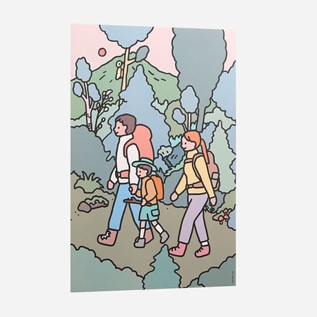 FAMILY TREKKING | A3 poster（受注生産商品）