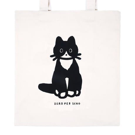 CAT tuxedo white | Eco bag